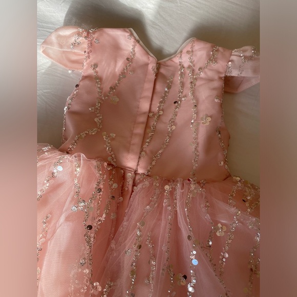 Girl size 4Y Pink Sequin Dress - Picture 11 of 14